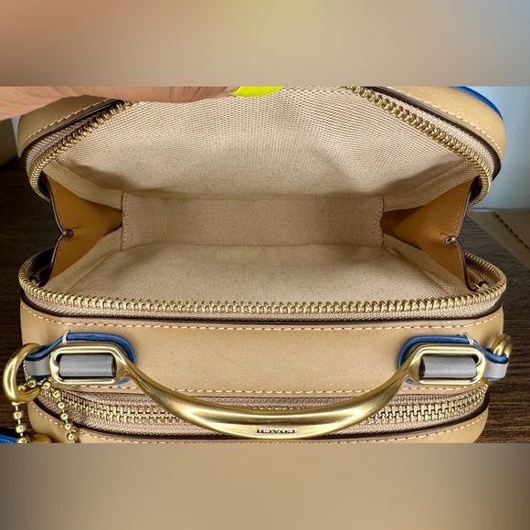 Coach Riley Lunchbox Bag In Colorblock Dark Denim Multi - Picture 10 of 12